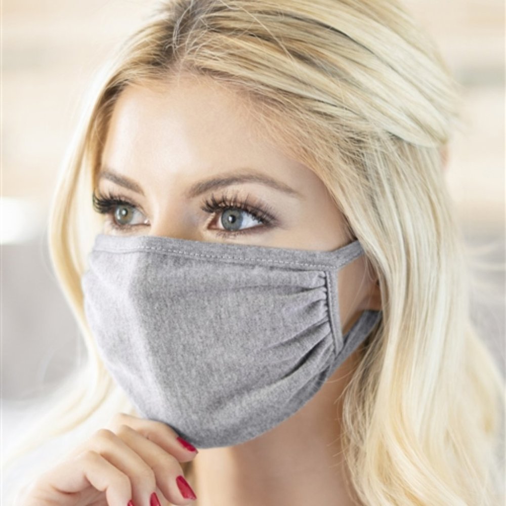 2 for $20! Grey print face mask